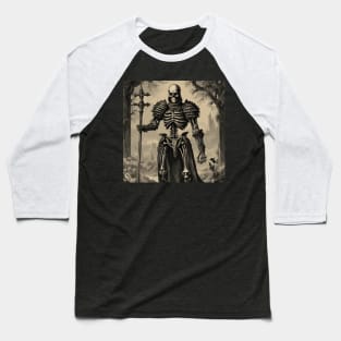 Skeleton Knight Baseball T-Shirt